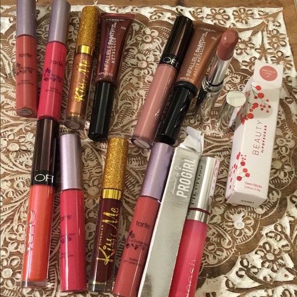 tarte Other - BUNDLE LOT 12 Pieces Lipstick, Lipgloss TARTE